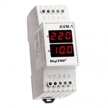 Вольтметр амперметр цифровой DigiTOP AVM-1 Вольтметр амперметр цифровой DigiTOP AVM-1